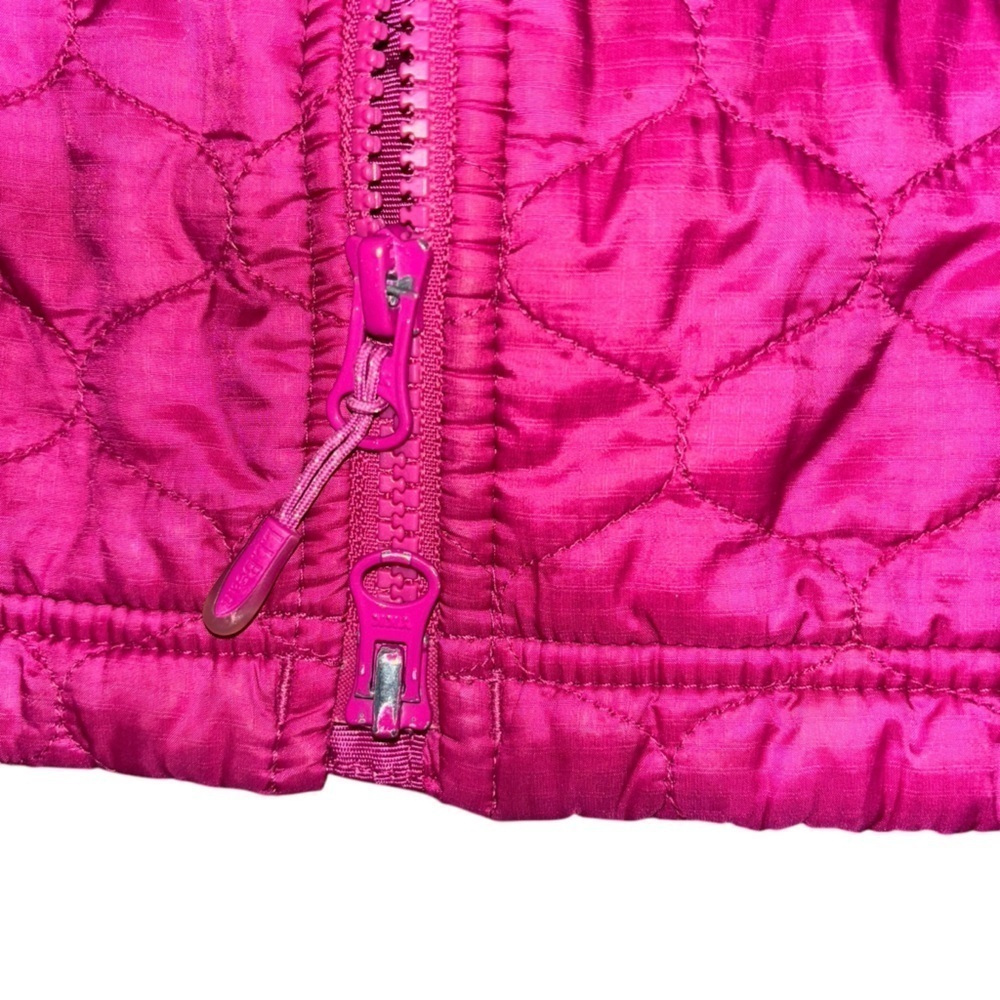 L. L. Bean Quilted Puffer Vest Fuchsia Pink Women’s M Feminine Girly Preppy Warm - Picture 5 of 13